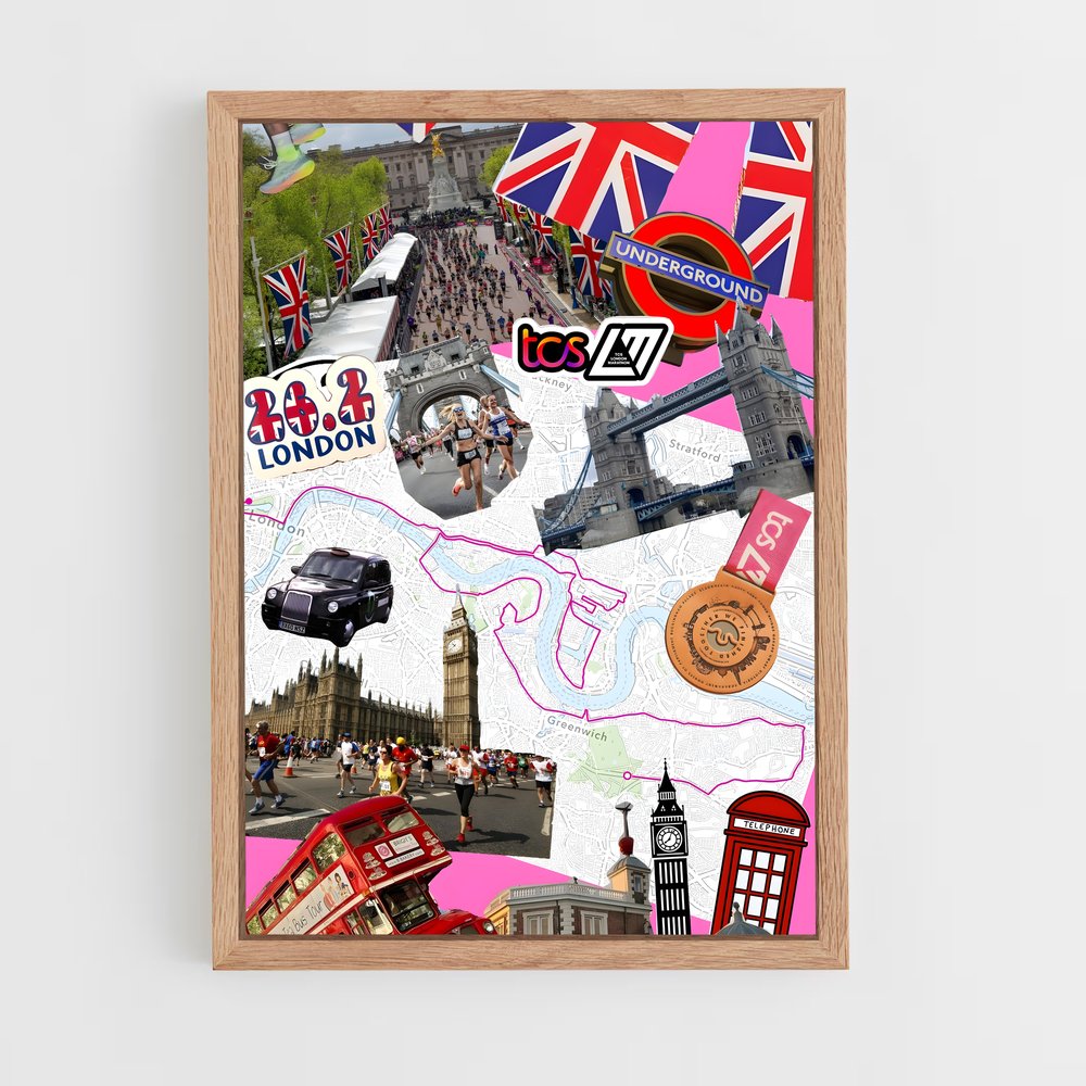 Poster Londres en Fête – affiche Athlétisme (vue 4)